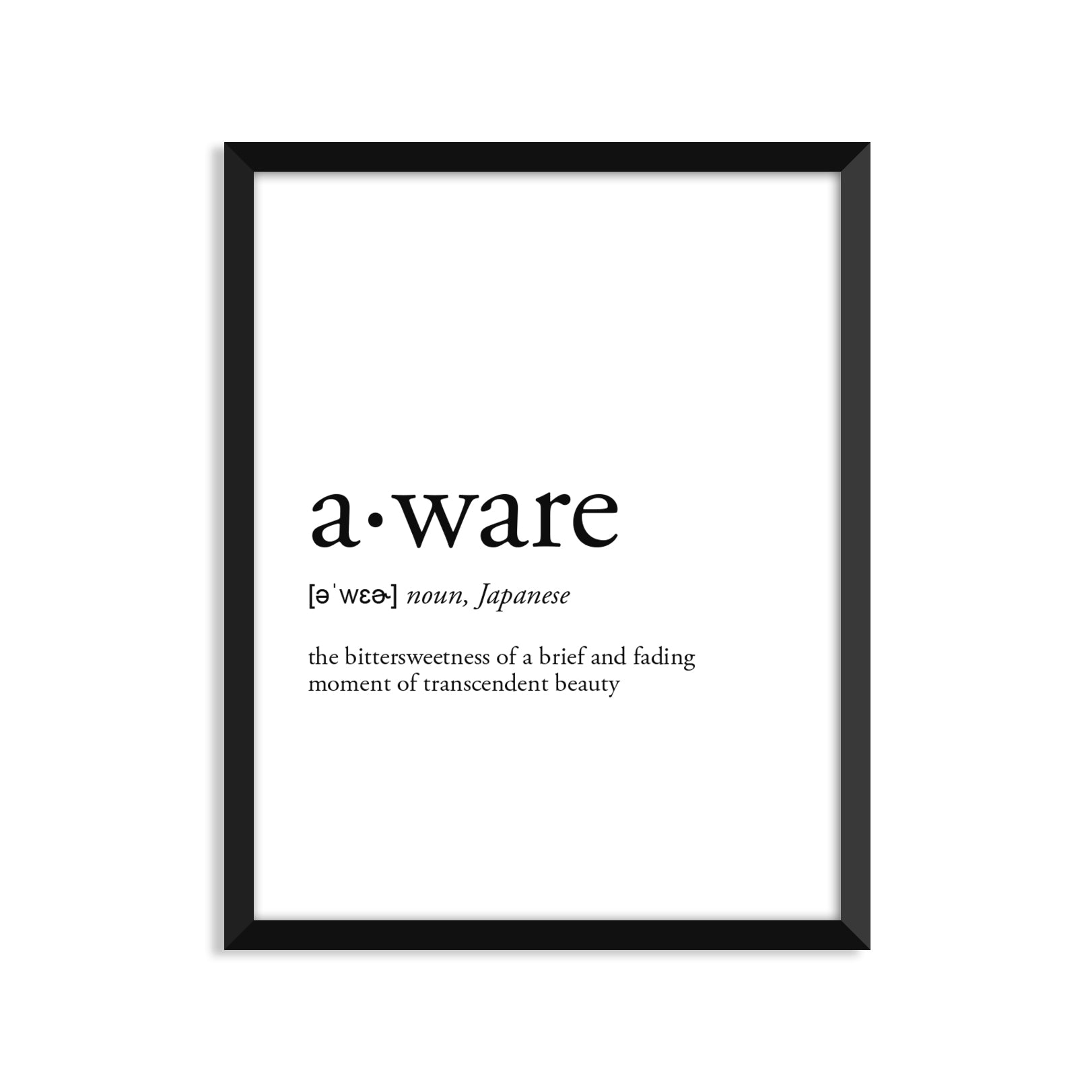 Aware Definition Everyday Card – Footnotes Paper