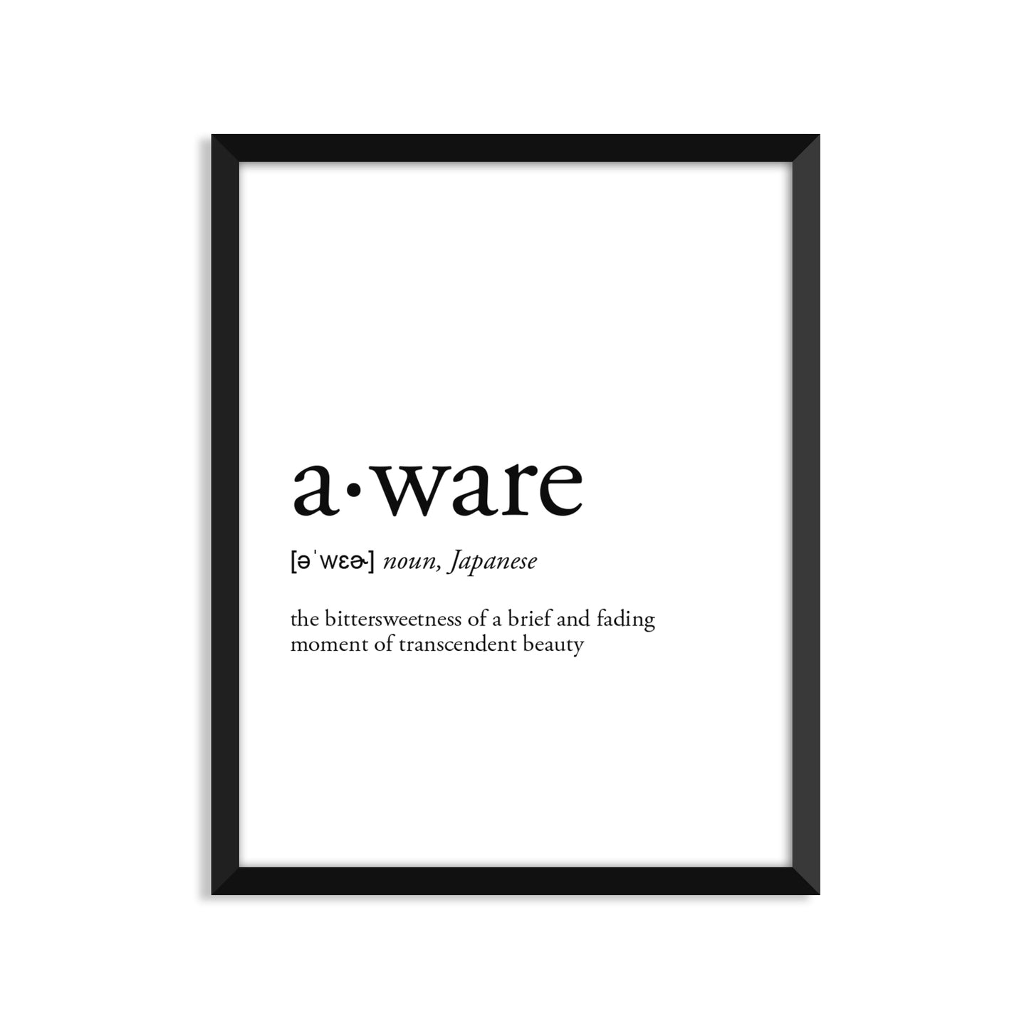 Aware Definition Everyday Card
