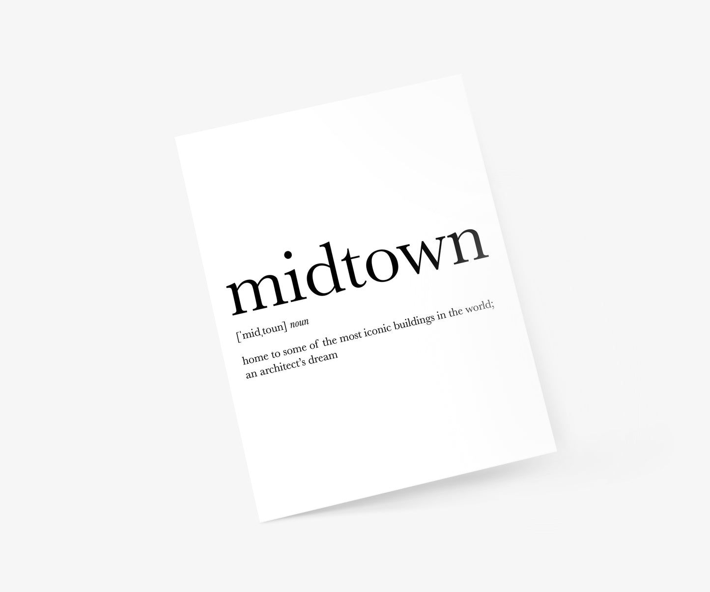 Midtown Definition - New York City