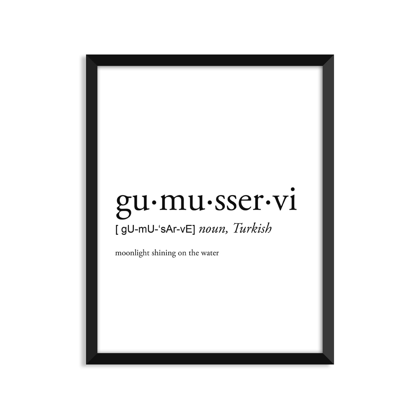 Gumusservi Definition Everyday Card