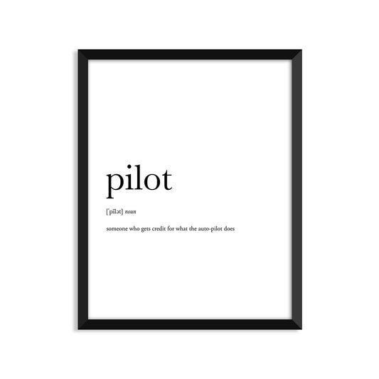 Pilot Definition Everyday Card