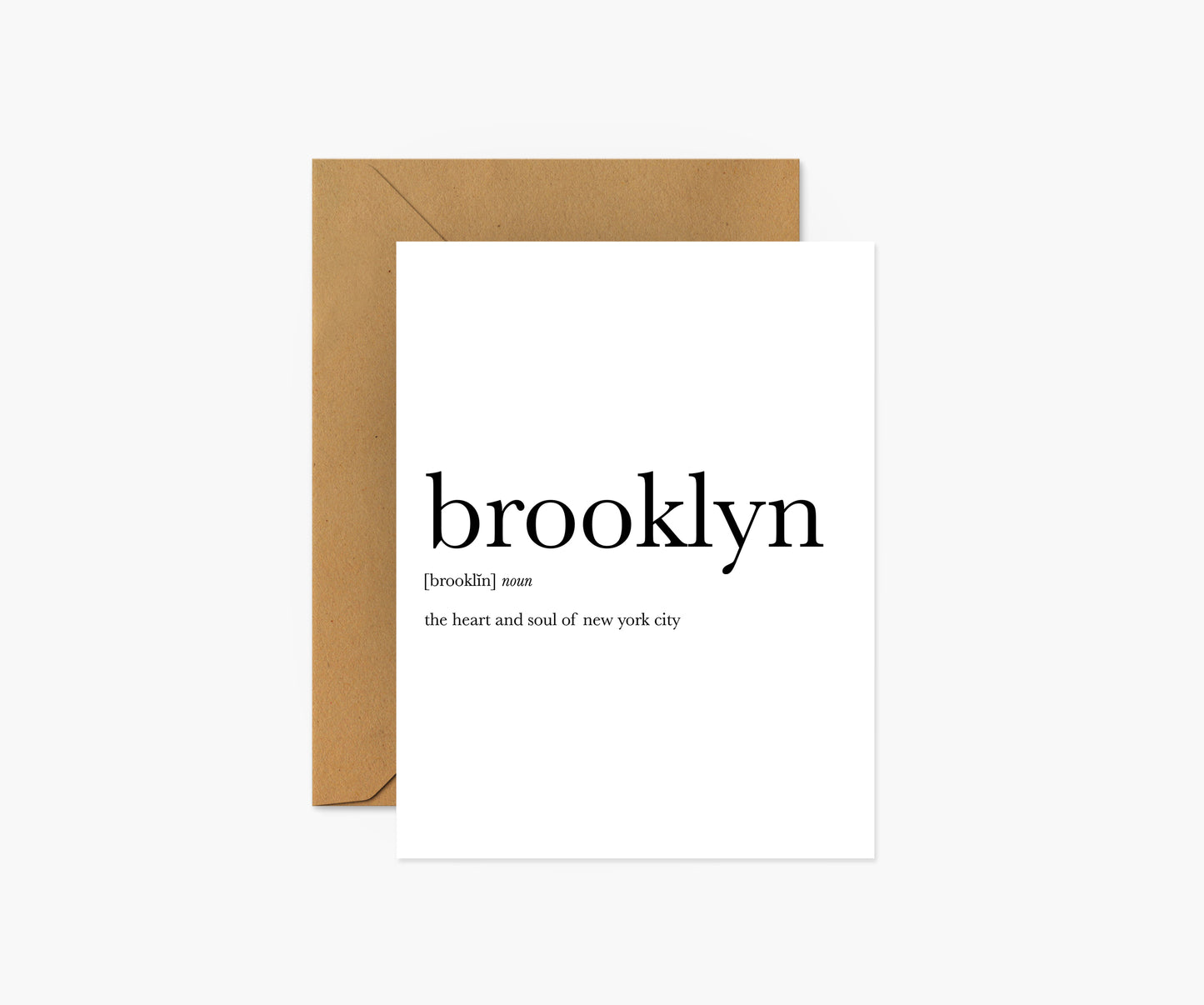Brooklyn Definition - New York City Everyday Card | Footnotes Paper
