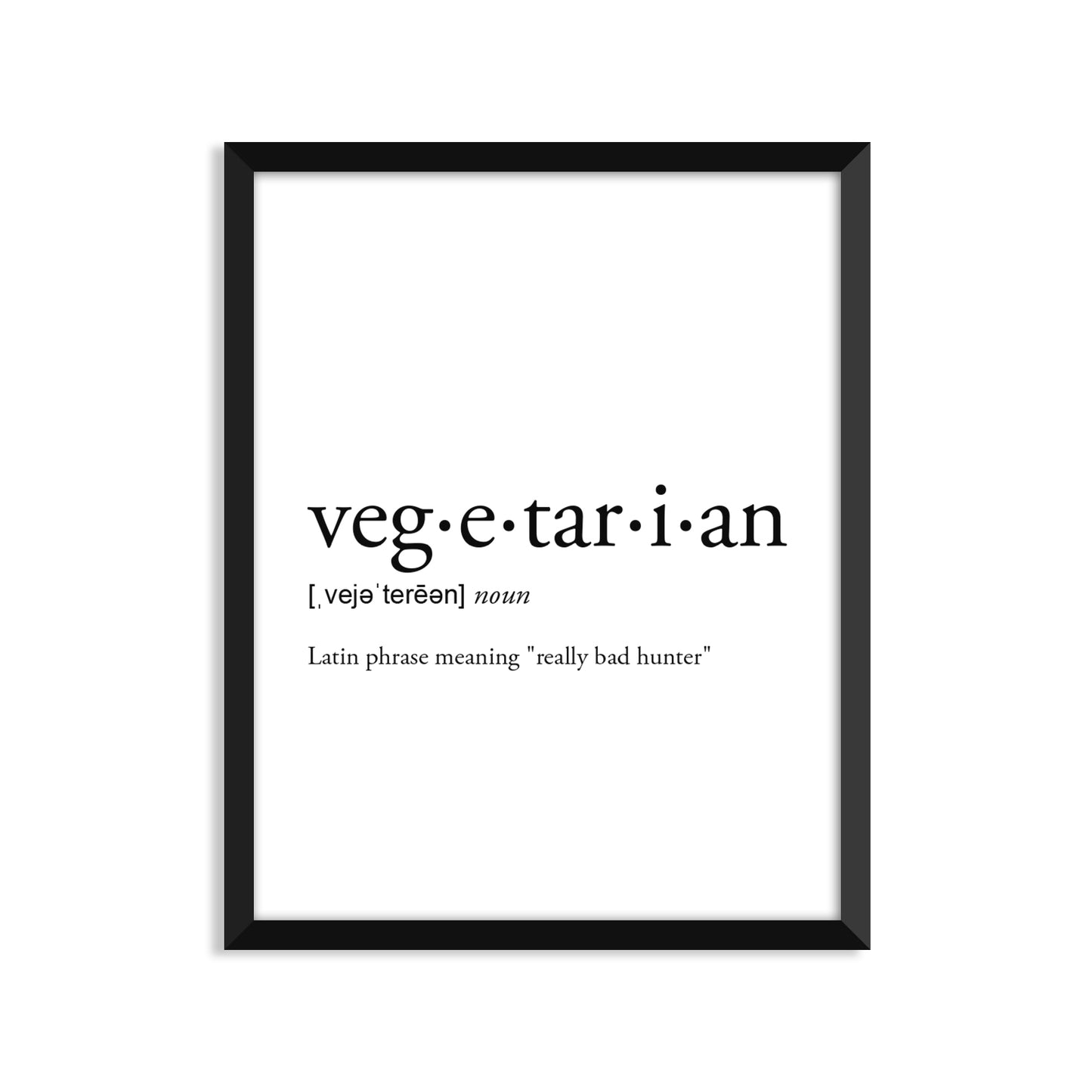 Vegetarian Definition Everyday Card