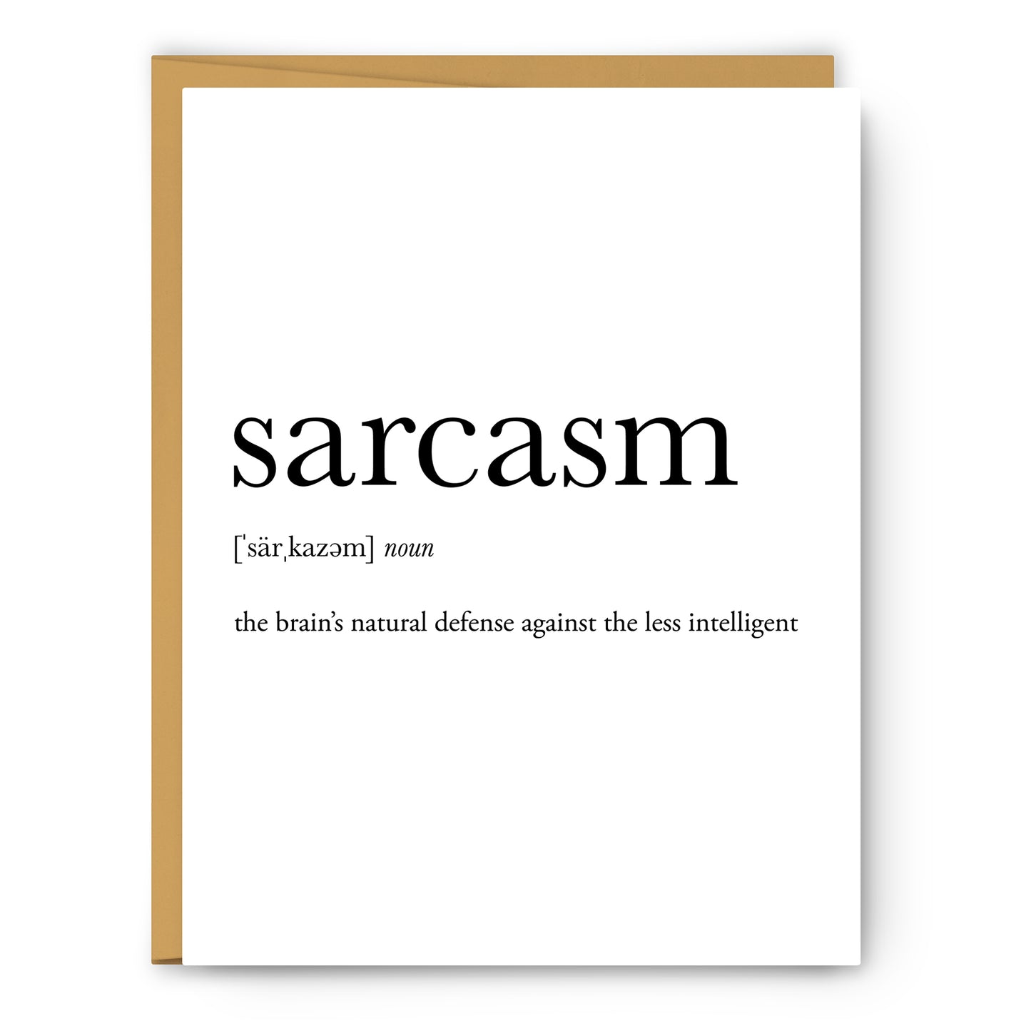 Sarcasm Definition Everyday Card
