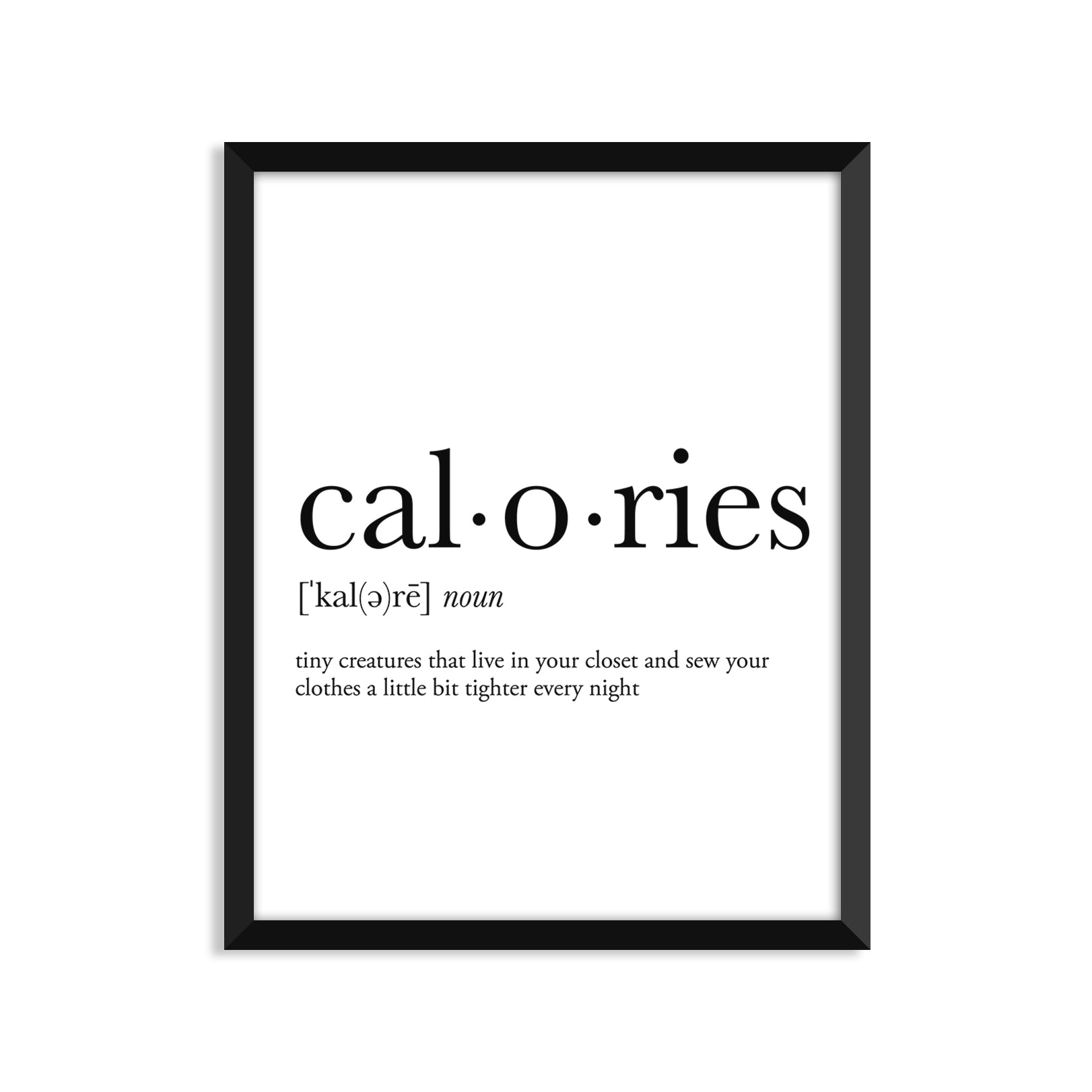 Calories Definition Everyday Card