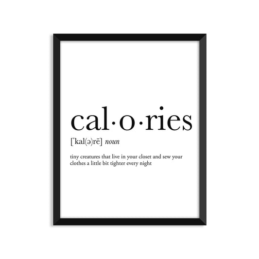 Calories Definition Everyday Card