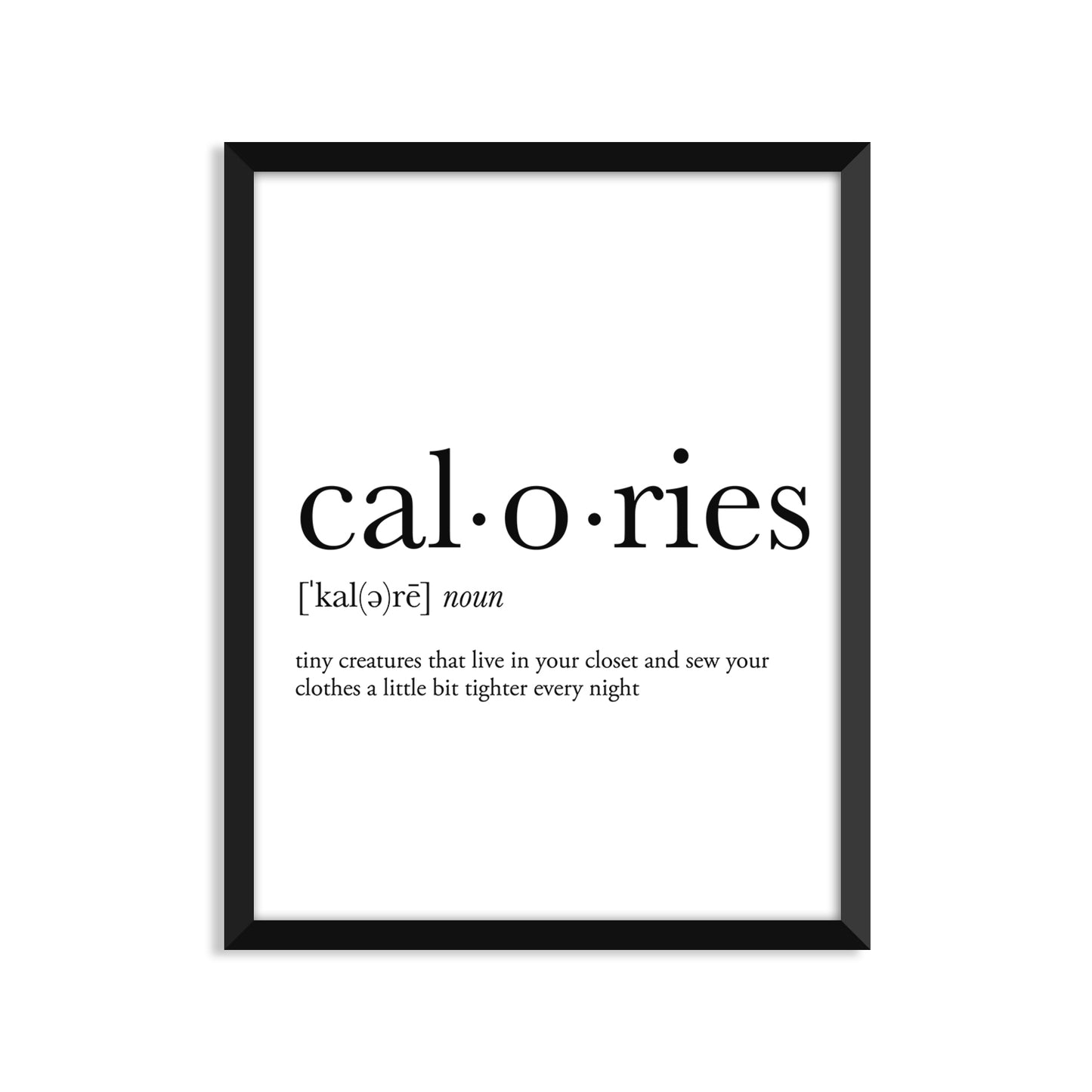 Calories Definition Everyday Card