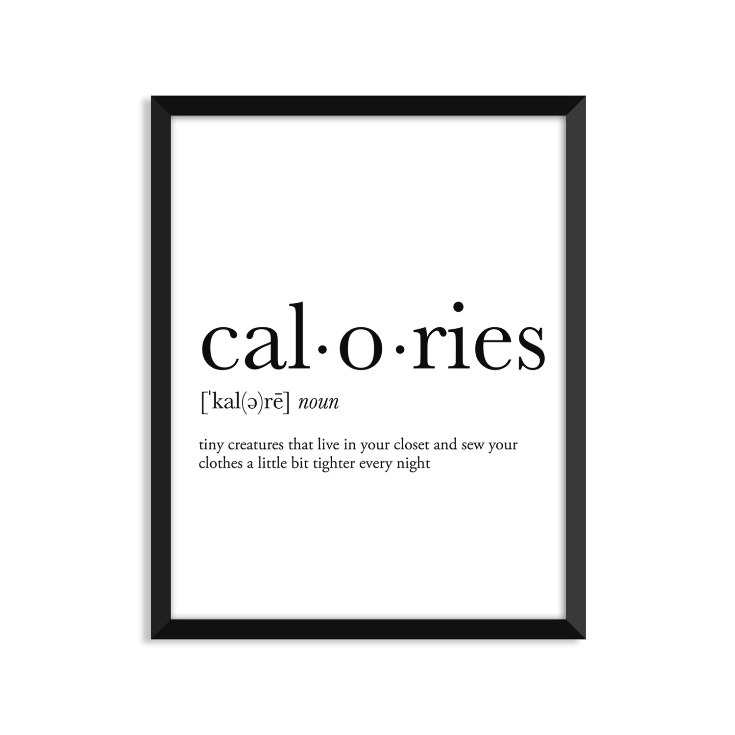 Calories Definition Everyday Card