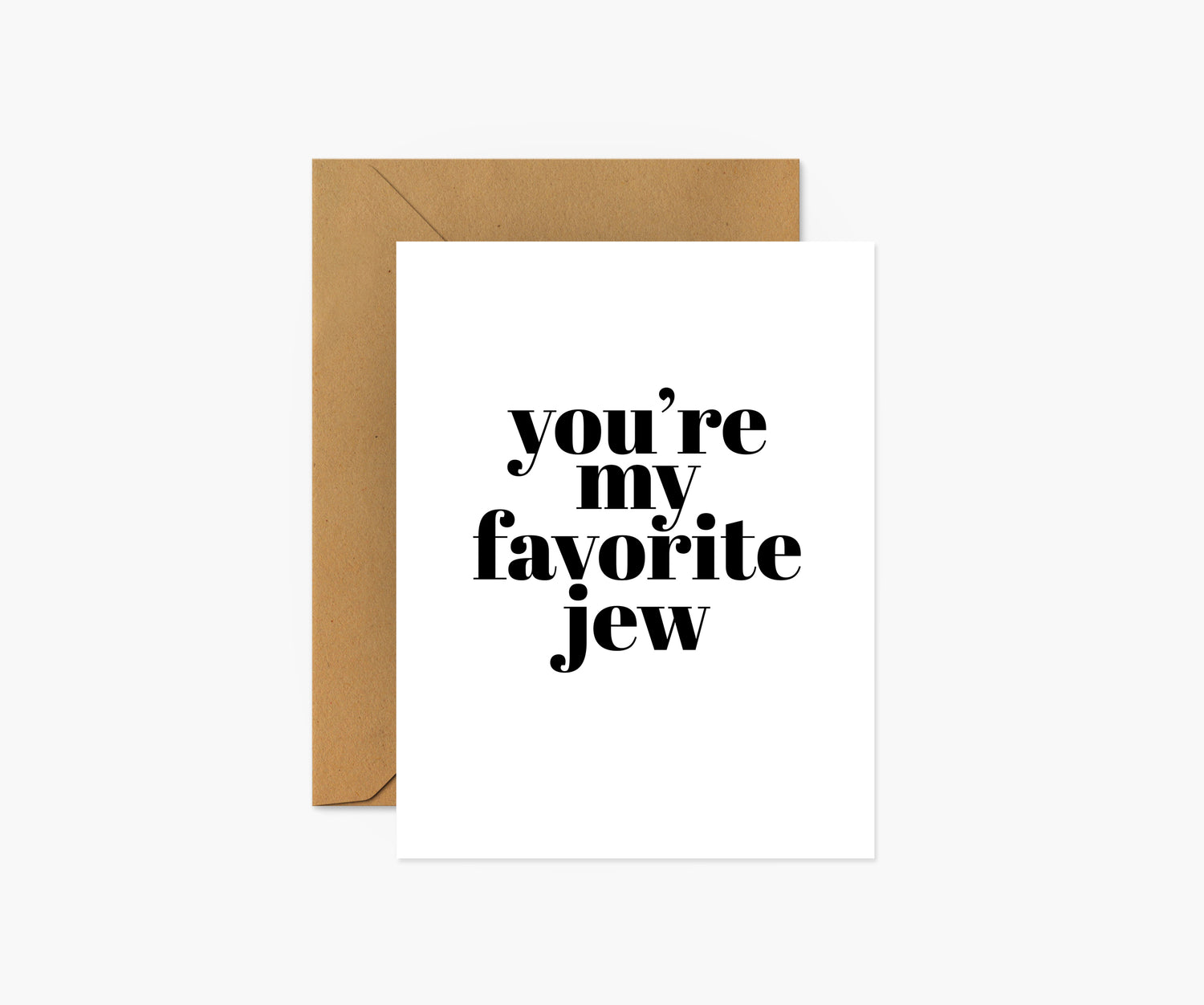 You Are My Favorite Jew Hanukkah Card | Footnotes Paper