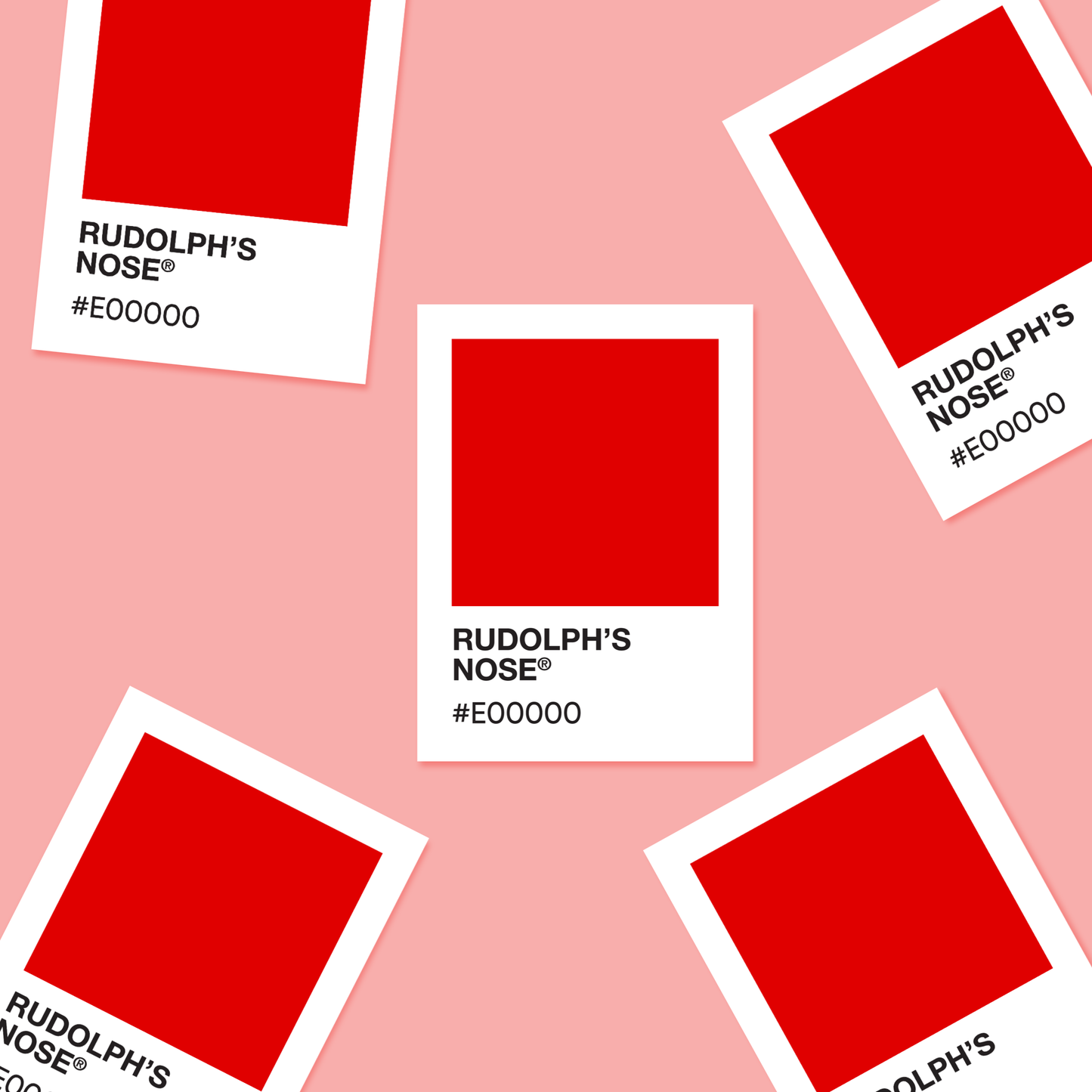 Rudolph's Nose  - Color Palette Sticker