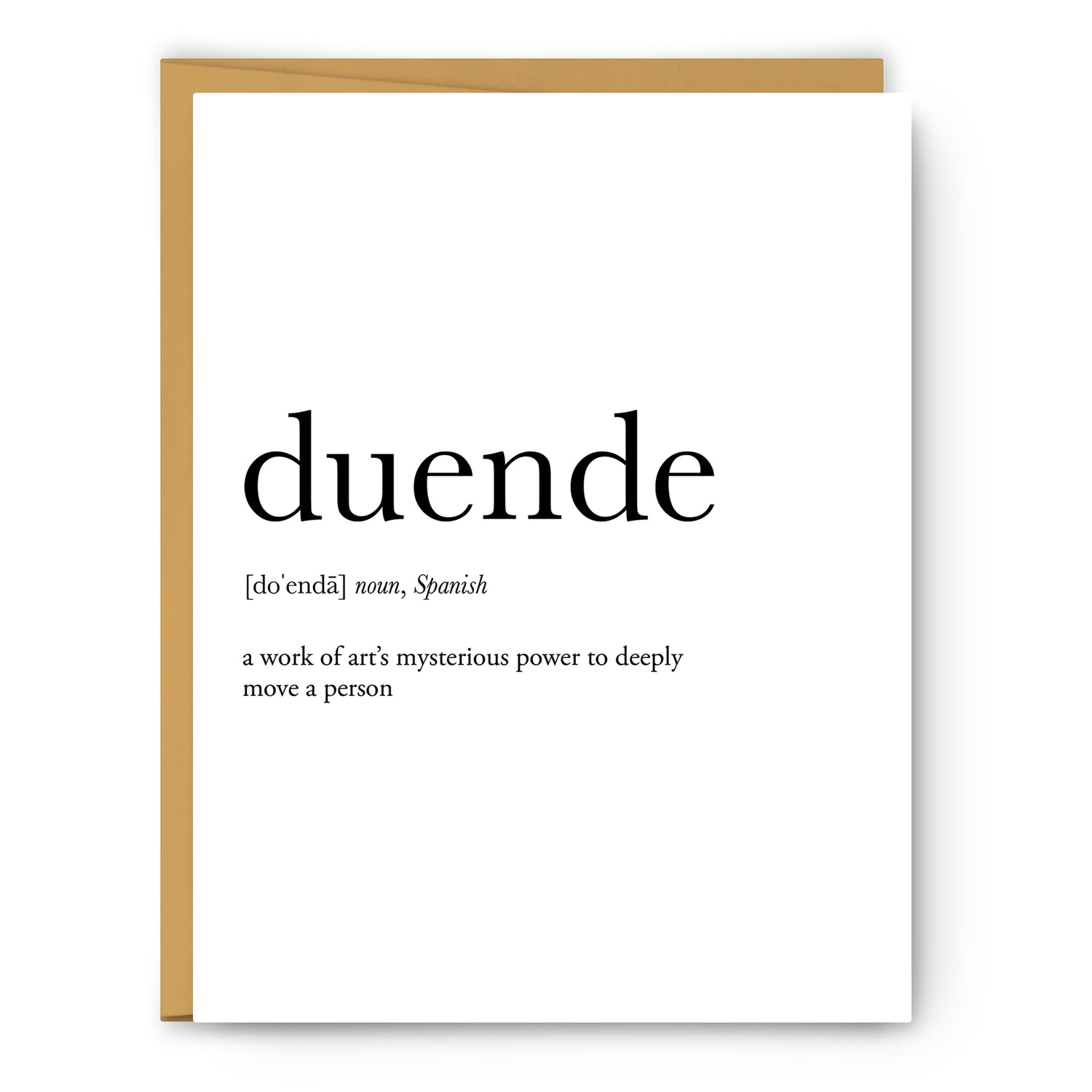 Duende Definition Everyday Card