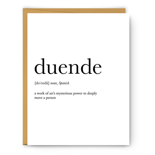 Duende Definition Everyday Card