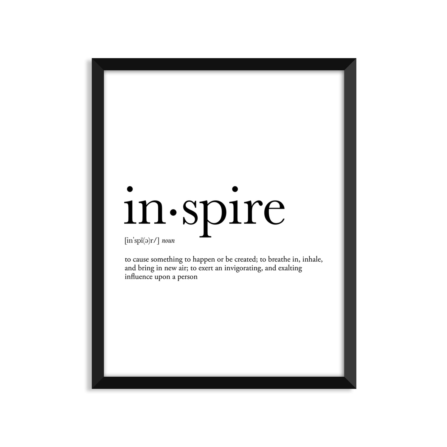 Inspire Definition - Unframed Art Print Or Greeting Card