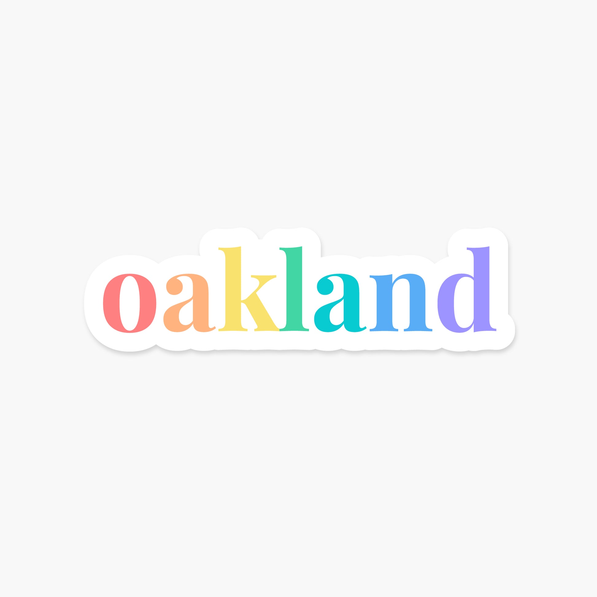 Oakland, California - Everyday Sticker | Footnotes Paper