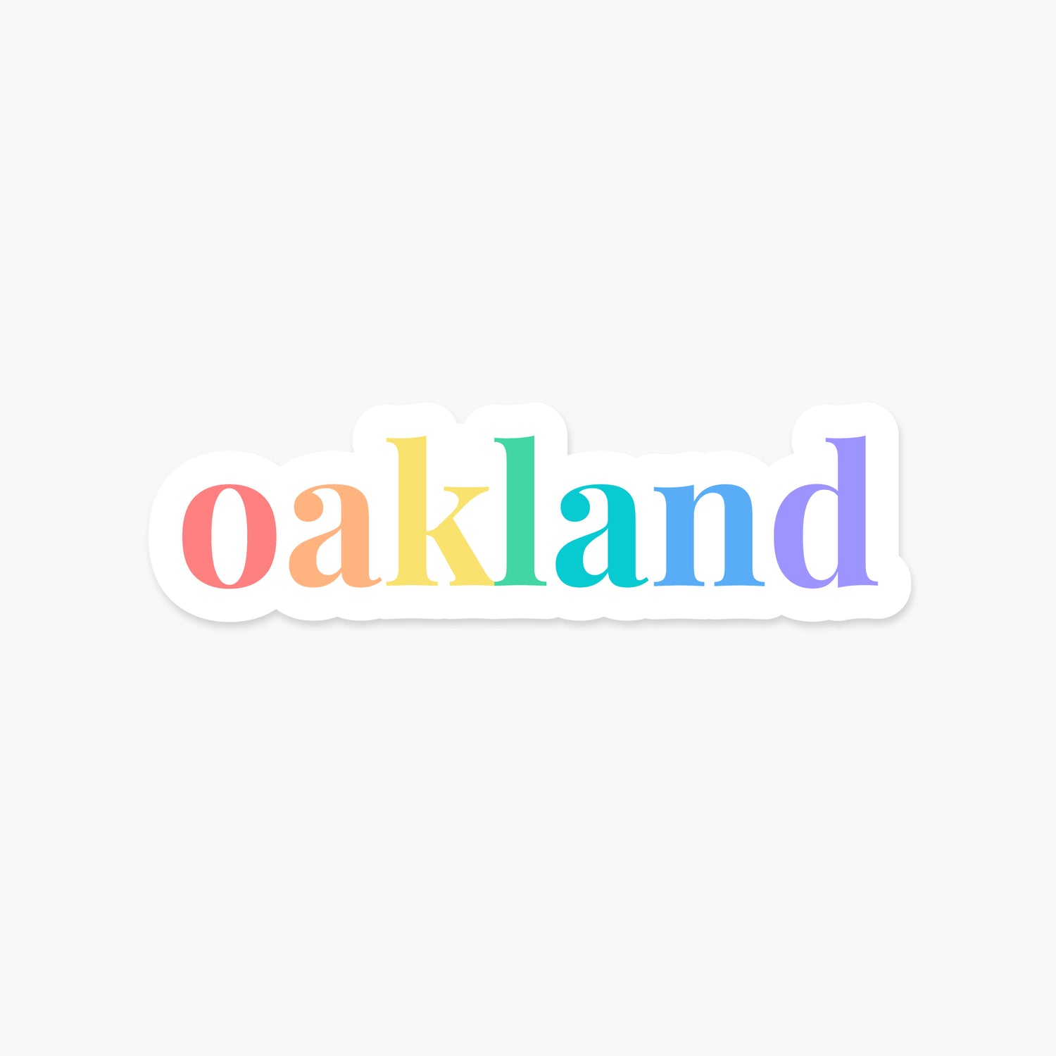 Oakland, California - Everyday Sticker | Footnotes Paper