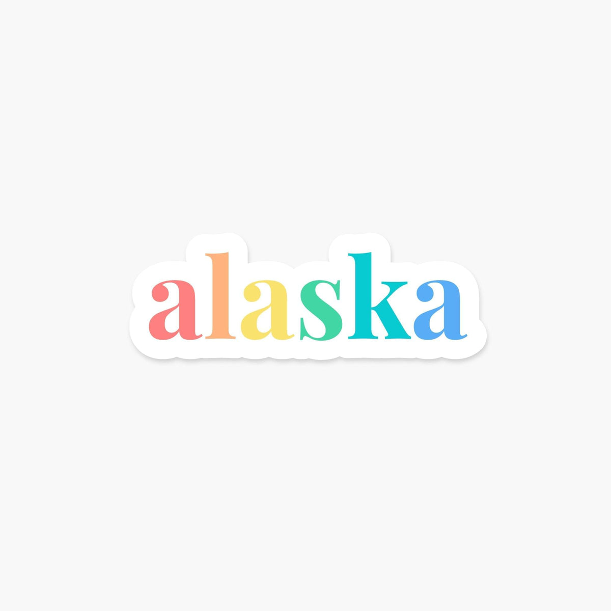 Alaska US State Sticker - Footnotes Paper