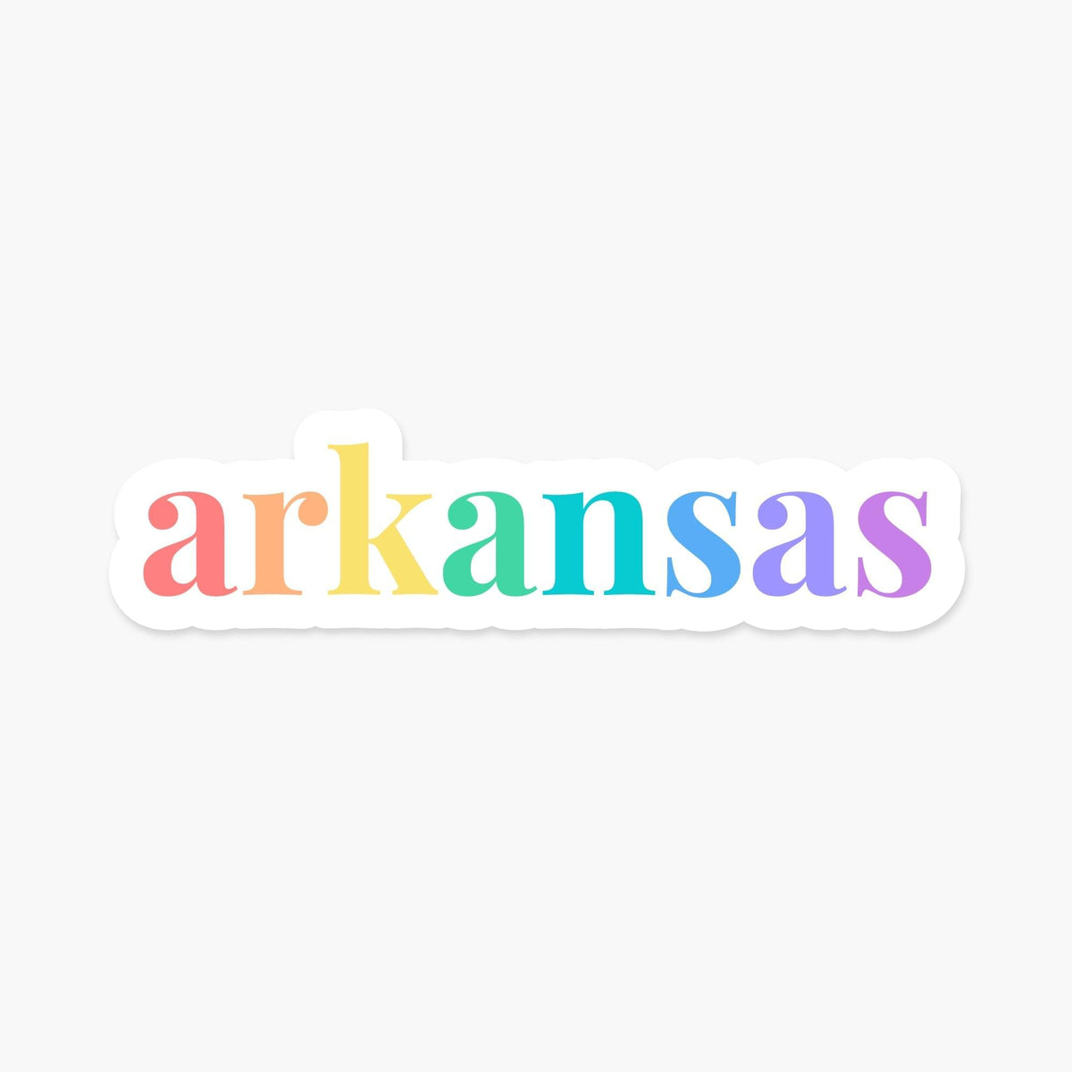 Arkansas US State Sticker - Footnotes Paper
