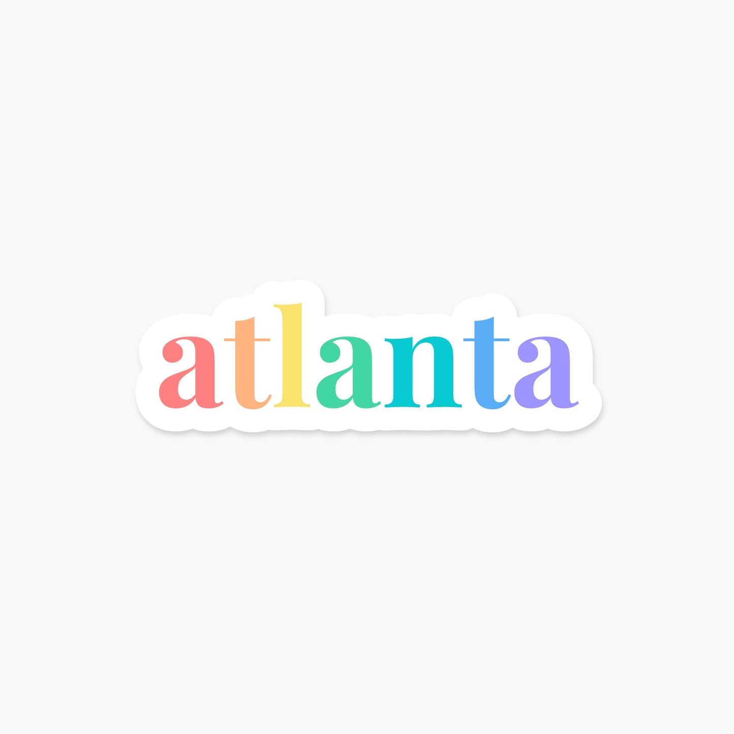 Atlanta, Georgia Sticker - Footnotes Paper