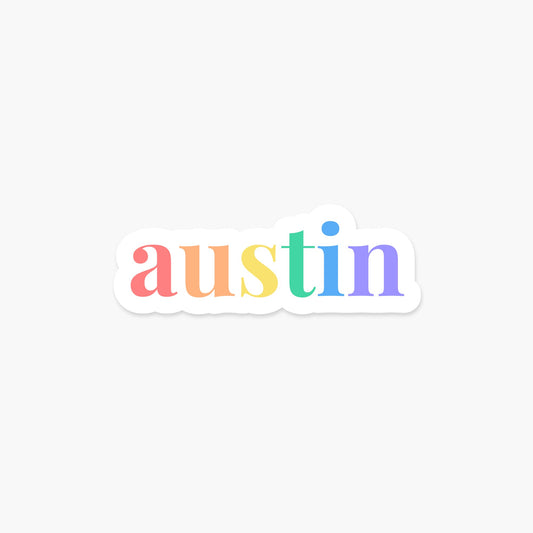Austin, Texas Sticker - Footnotes Paper