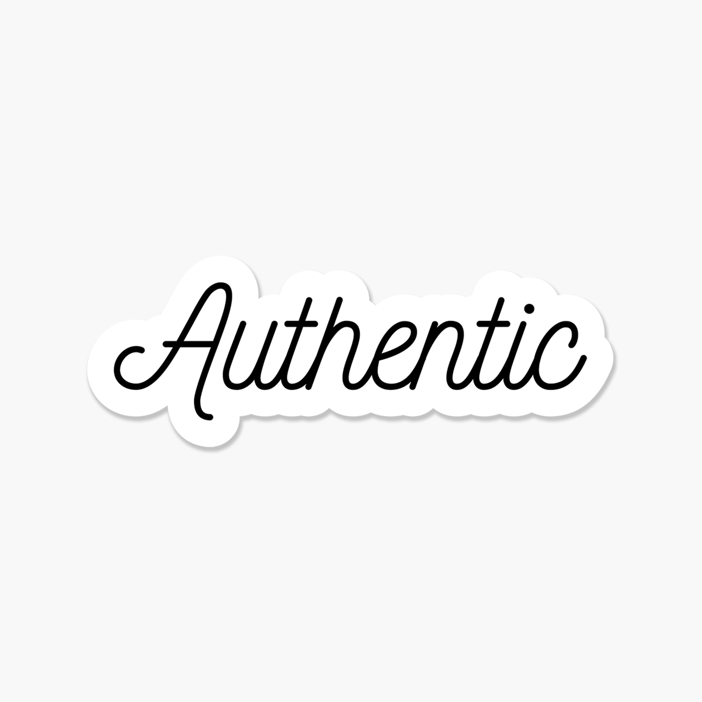Authentic - Motivational Sticker - Footnotes Paper