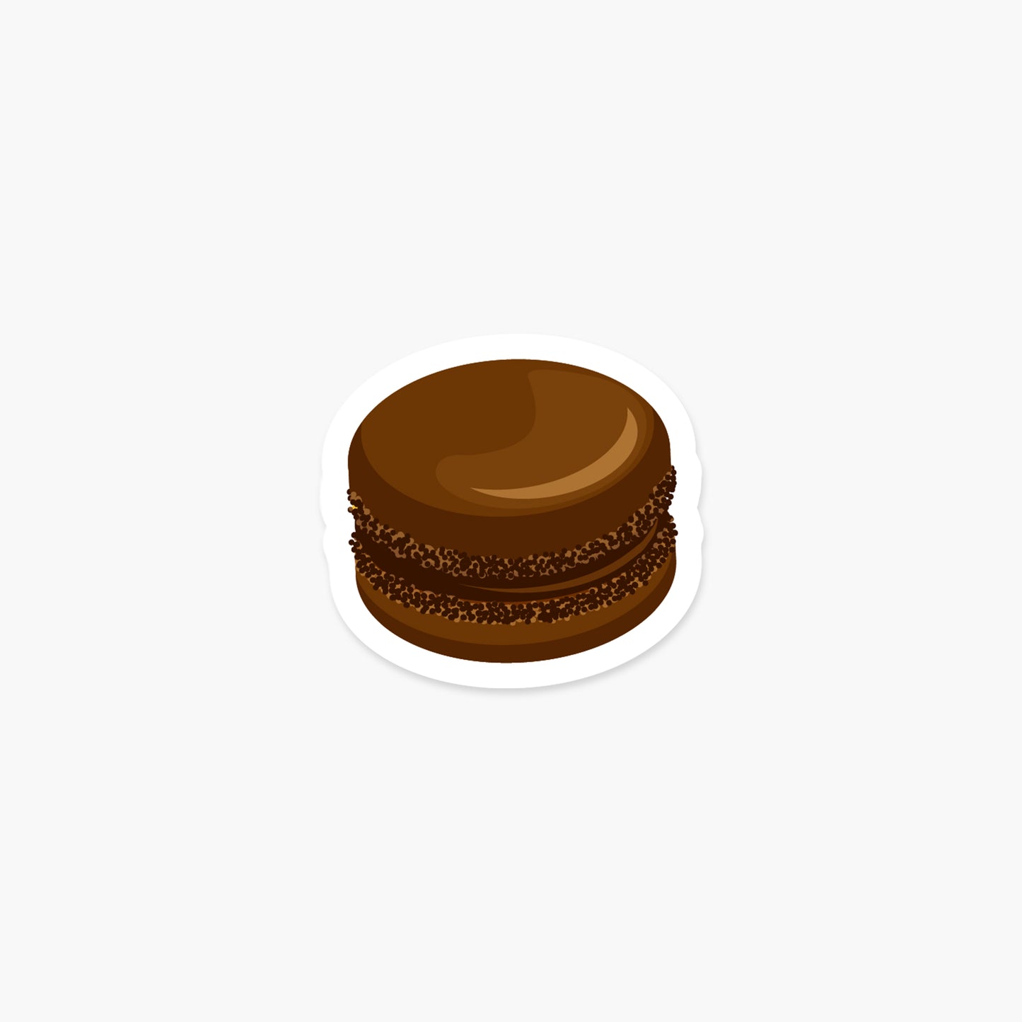 Macaroon Chocolate - Food Sticker | Footnotes Paper