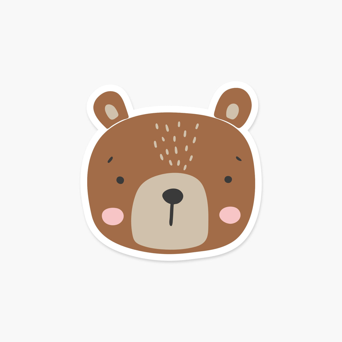 Bear Head Sticker - Footnotes Paper