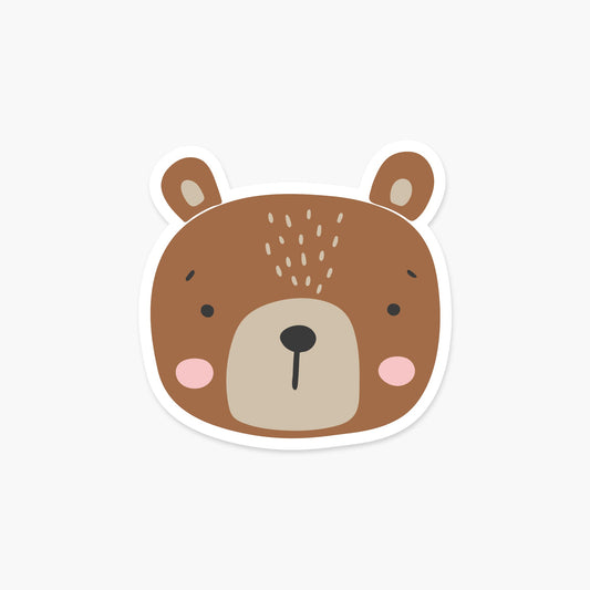 Bear Head Sticker - Footnotes Paper