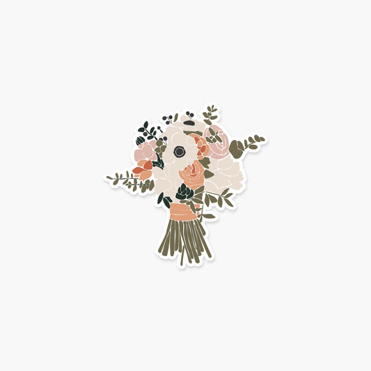 Boho Bouquet of Flowers - Wildflower Sticker - Footnotes Paper
