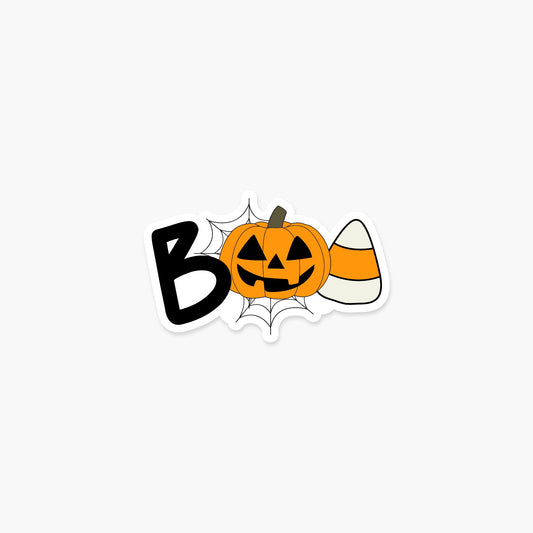 Boo - Halloween Sticker - Footnotes Paper
