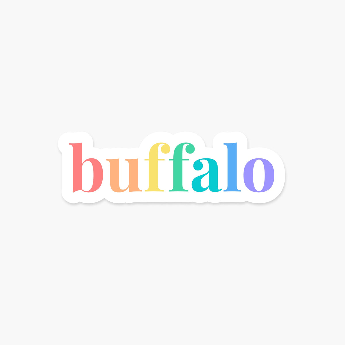 Buffalo, New York Sticker - Footnotes Paper