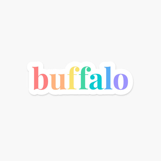 Buffalo, New York Sticker - Footnotes Paper