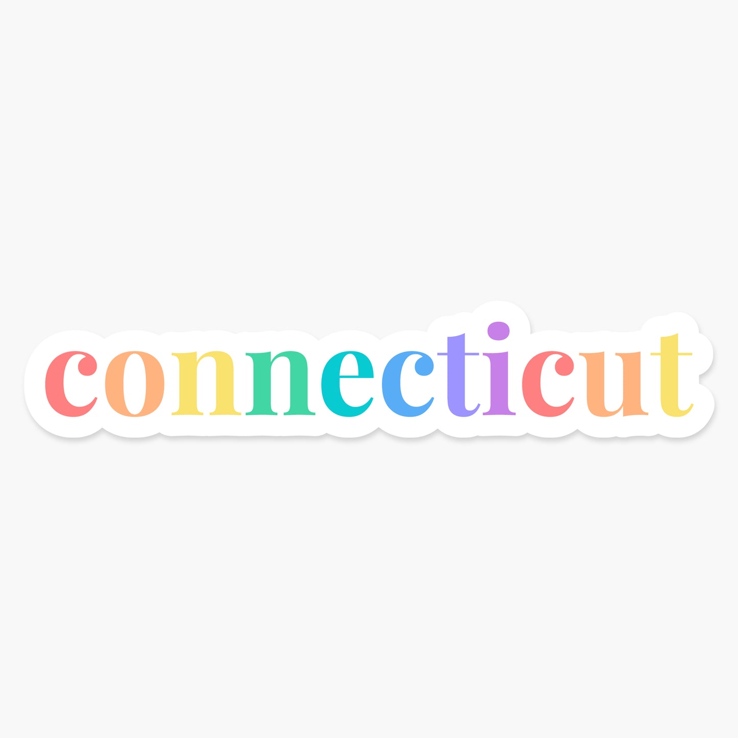 Connecticut US State - Everyday Sticker | Footnotes Paper