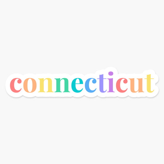 Connecticut US State - Everyday Sticker | Footnotes Paper
