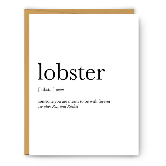 Lobster Definition Everyday Card