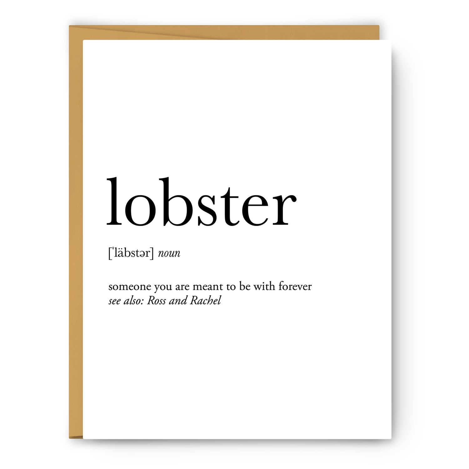 Lobster Definition Everyday Card