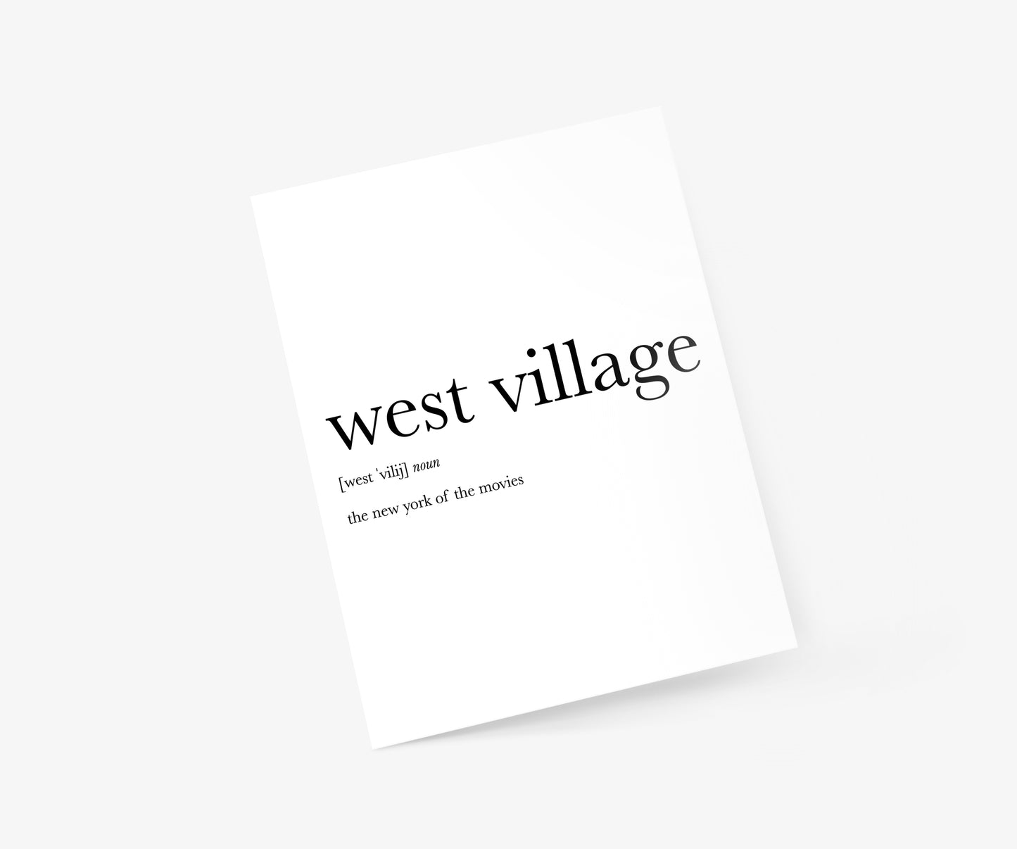West Village Definition - New York City