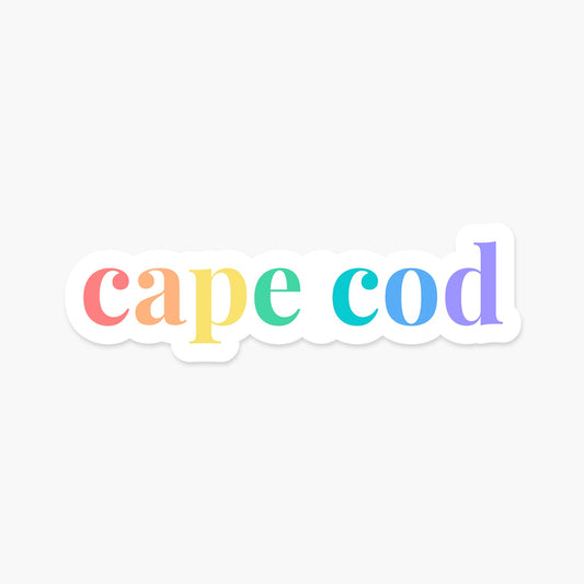 Cape Code, Massachusetts Sticker - Footnotes Paper