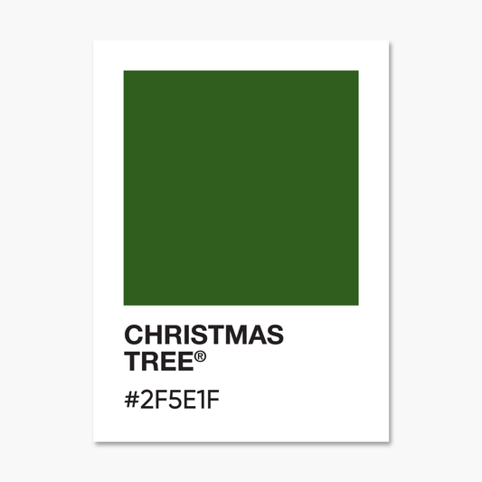 Christmas Tree Color Palette Sticker | Footnotes Paper