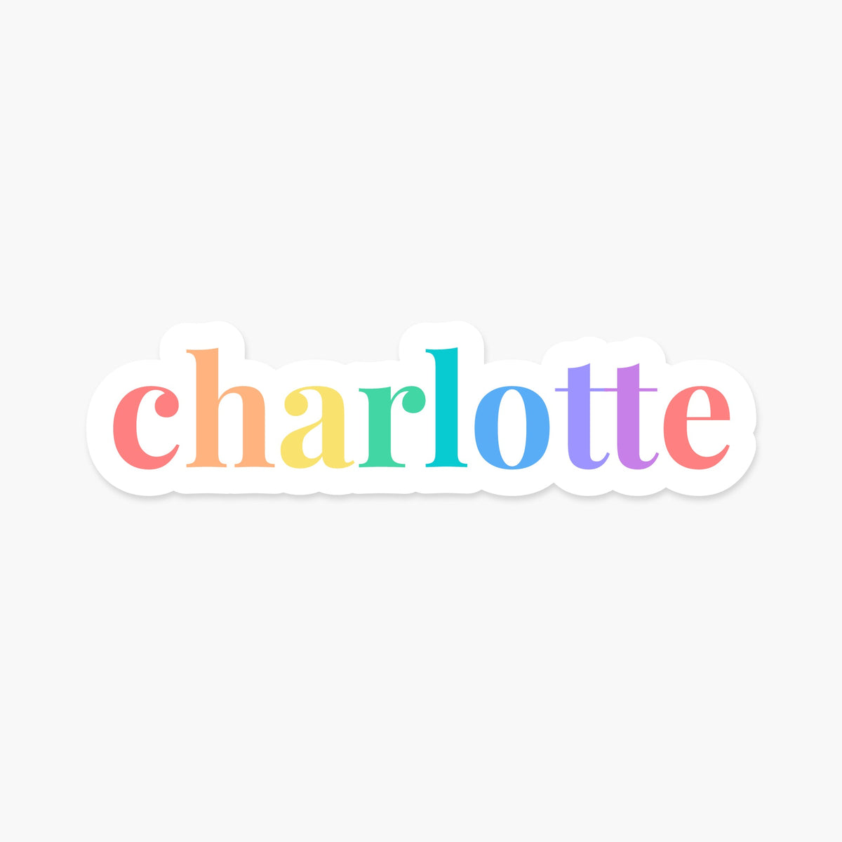 Charlotte, North Carolina Sticker - Footnotes Paper