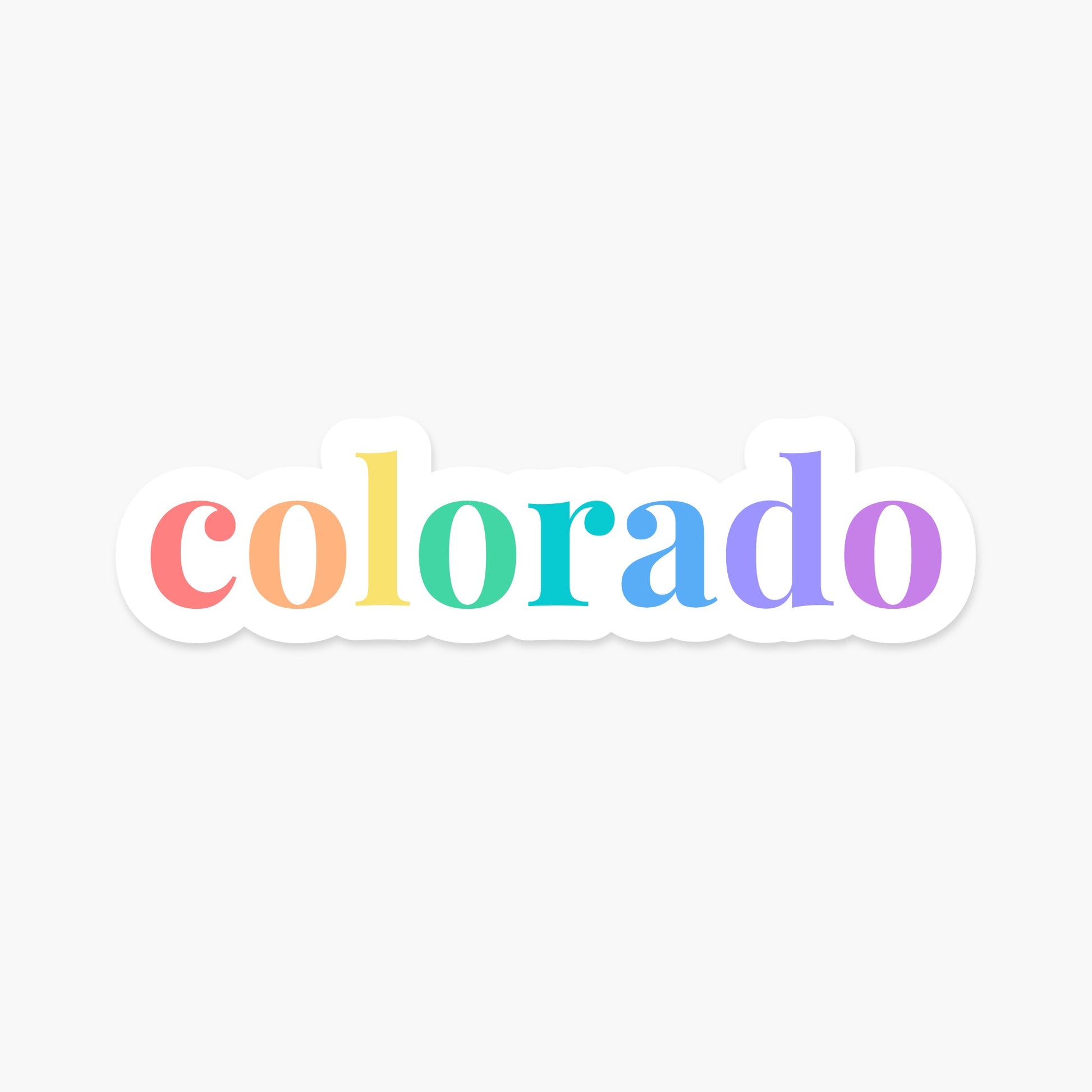 Colorado US State Sticker - Footnotes Paper