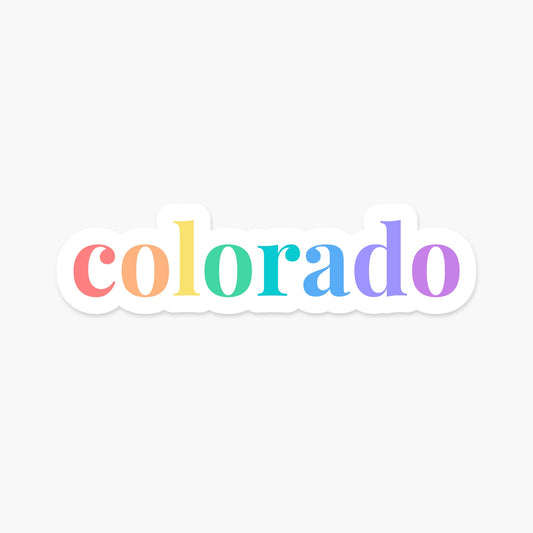 Colorado US State Sticker - Footnotes Paper