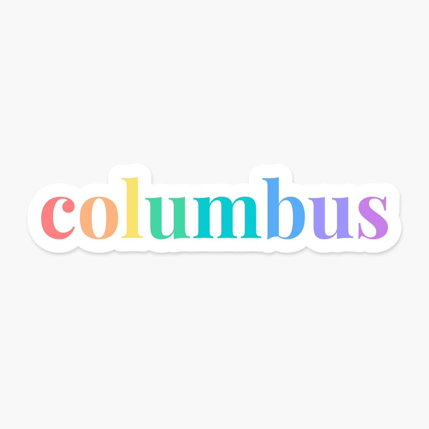 Columbus, Ohio Sticker - Footnotes Paper