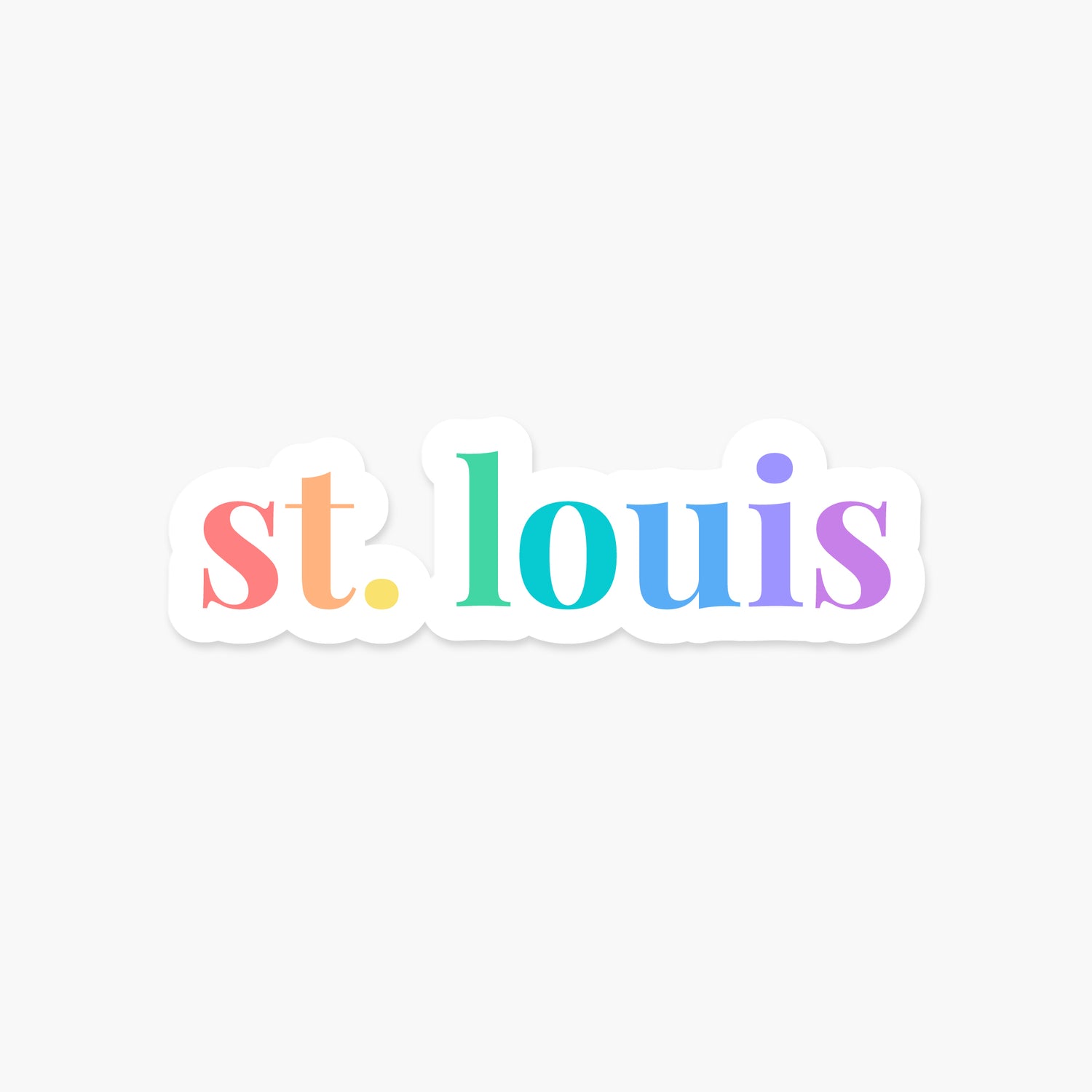 St. Louis, Missouri - Everyday Sticker | Footnotes Paper