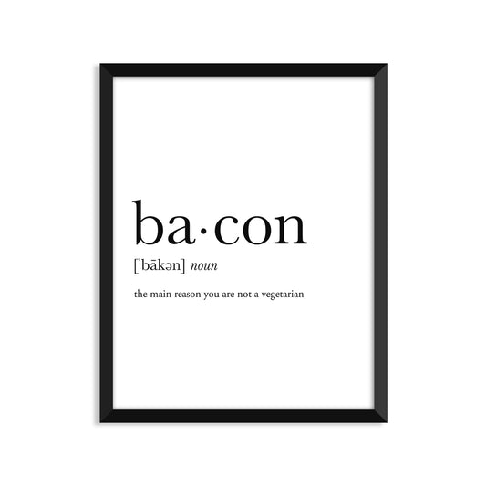 Bacon Definition Everyday Card