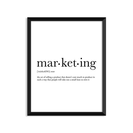 Marketing Definition Everyday Card