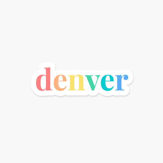 Denver, Colorado Sticker - Footnotes Paper