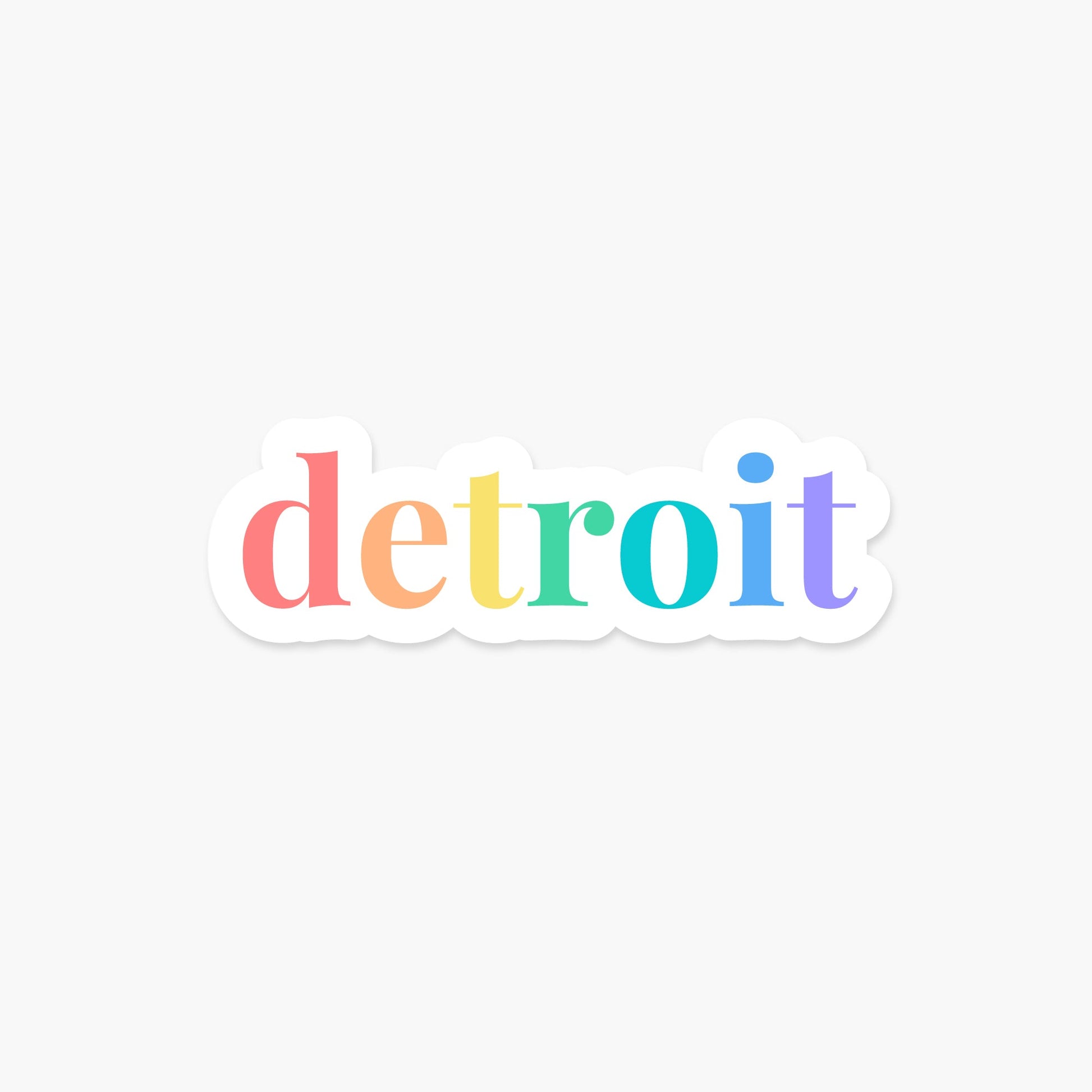 Detroit, Michigan Sticker - Footnotes Paper
