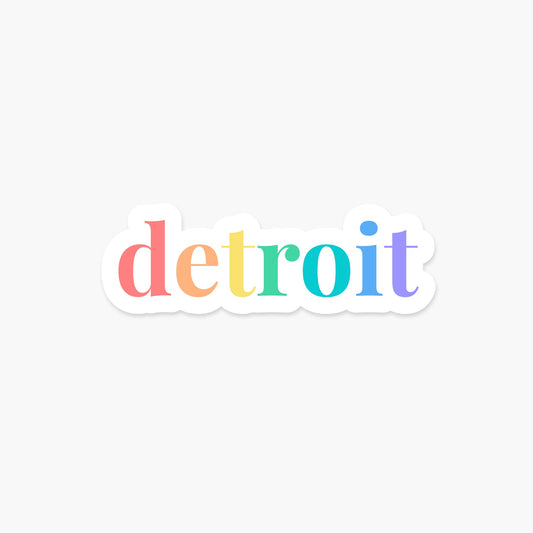 Detroit, Michigan Sticker - Footnotes Paper
