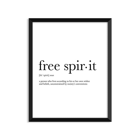 Free Spirit Definition Everyday Card