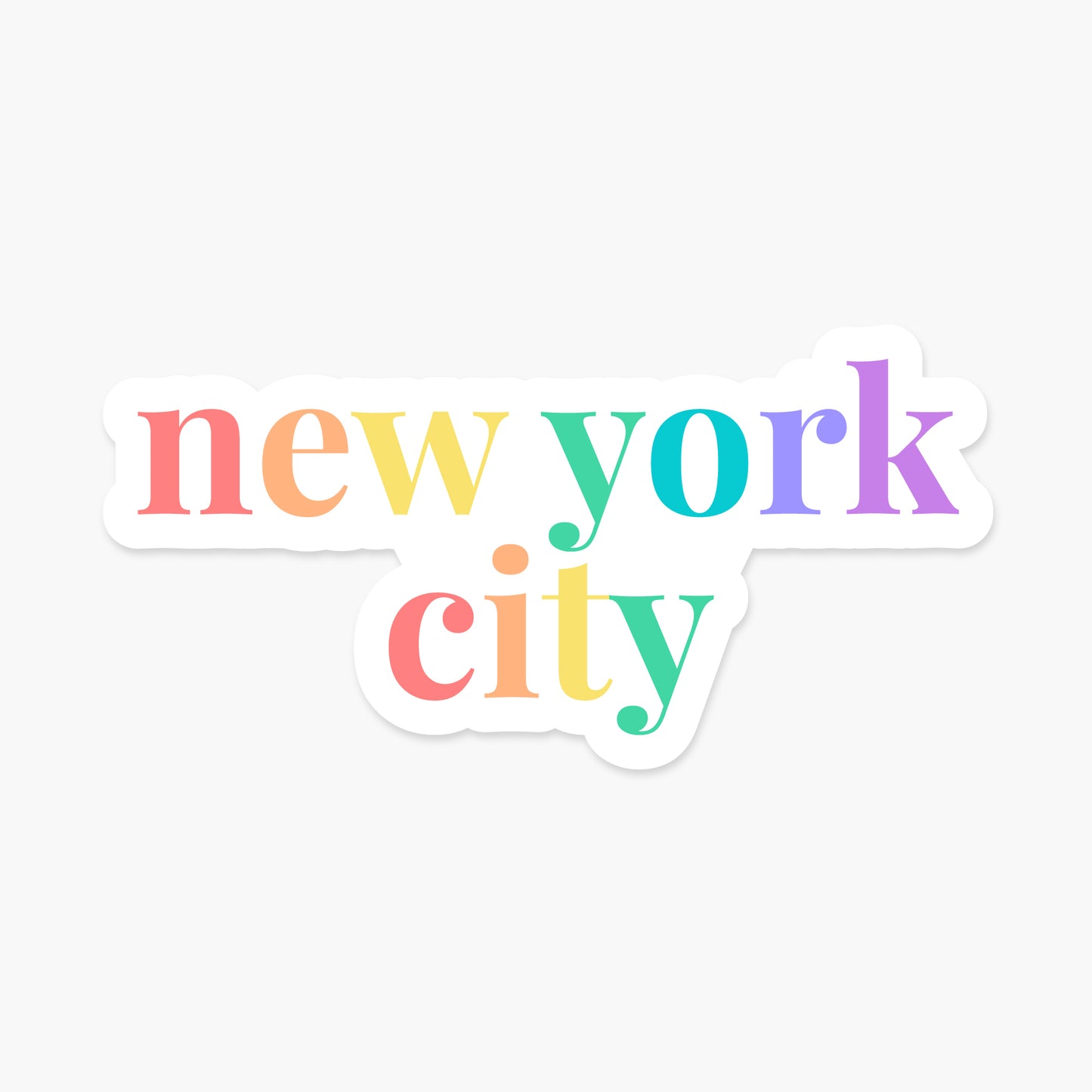 New York City, New York - Everyday Sticker | Footnotes Paper